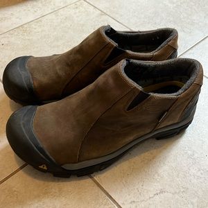 Keen Targhee III Mens Size 13 US Leather Slip On Shoes Hiking Mocassin